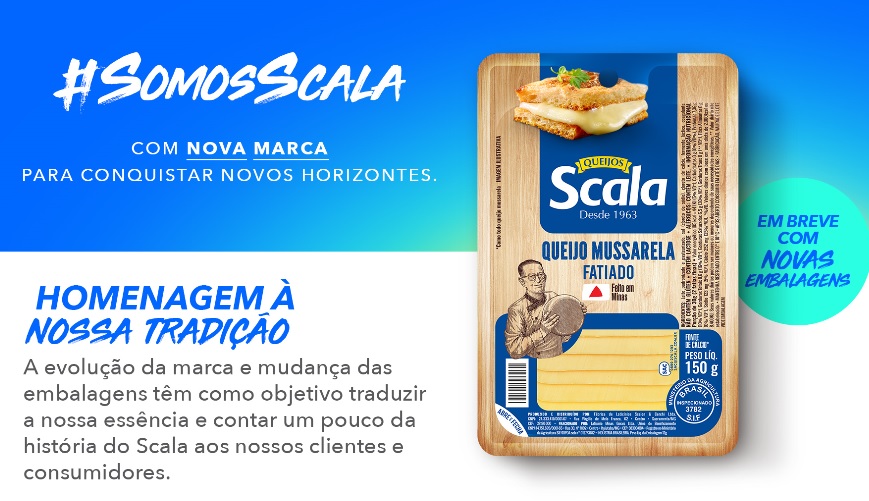Laticínio Scala renova logomarca e embalagens de seus produtos