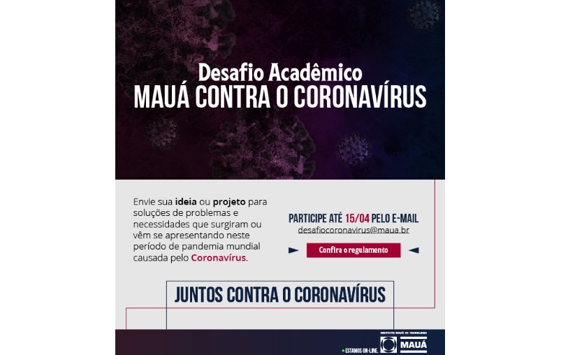 Instituto Mauá de Tecnologia promove Desafio Acadêmico para combate à Covid-19