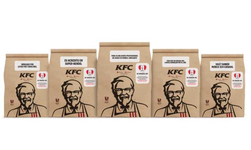 Ação do KFC distribuirá 60 mil lanches para profissionais de saúde