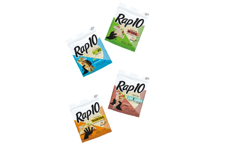 Rap10 lança embalagens para destacar benefícios de cada versão de tortilha