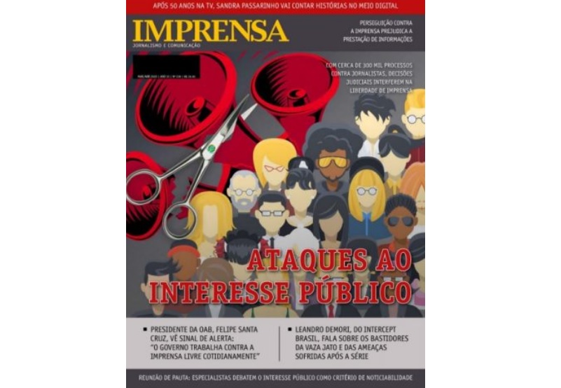 Ataques ao interesse público, é destaque na Revista Imprensa