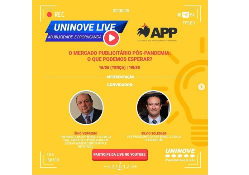 APP Brasil participará de live ”O mercado publicitário pós-pandemia: o que podemos esperar?”