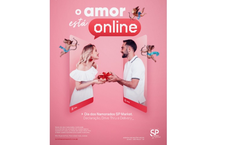 Campanha de Dia dos Namorados do SP Market propõe homenagens e romantismo virtual