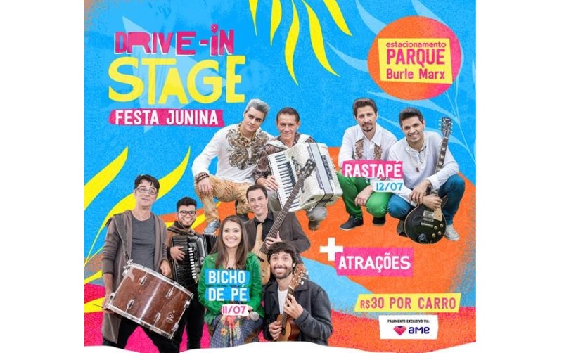 Perdigão celebra festa junina em drive-in com artistas como Rastapé e Bicho de Pé