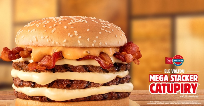 Consumidor pediu e Burger King atendeu: Linha com catupiry está de volta