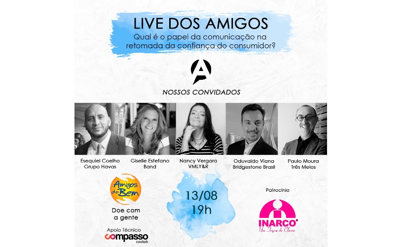 Live dos Amigos recebe Ezequiel Coelho, Giselle Toledo, Nancy Vergara, Oduvaldo Viana e Paulo Moura
