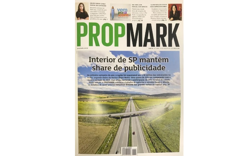Jornal PropMark traz matéria especial sobre share de publicidade no interior de SP