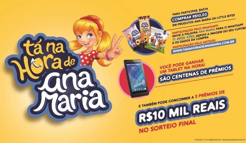 Ana Maria lança promoção com prêmios de até R$ 10 mil