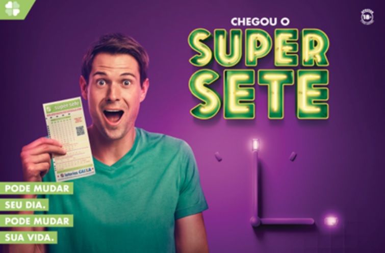 Loterias CAIXA lançam o Super Sete com campanha da nova/sb