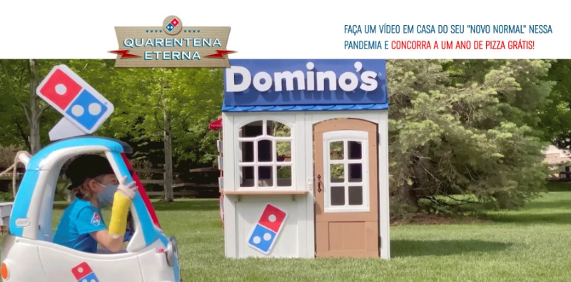 Domino’s Pizza lança ‘Quarentena eterna’