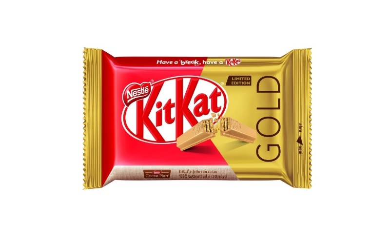 KitKat lança edição limitada Gold