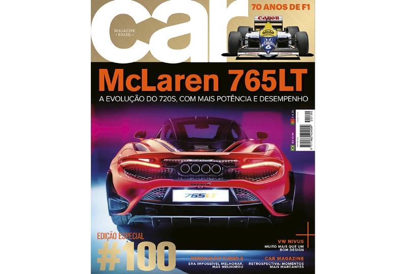 CAR Magazine celebra 100 edições e trás edição com capa dourada