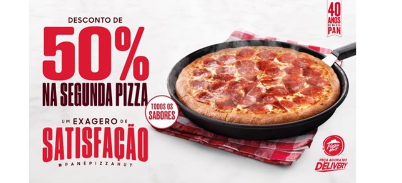 Campanha global da Pizza Hut celebra 40 anos da icônica massa Pan