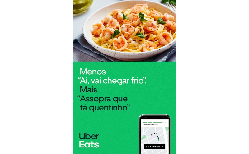 Nova campanha do Uber Eats destaca experiência sem sustos no app