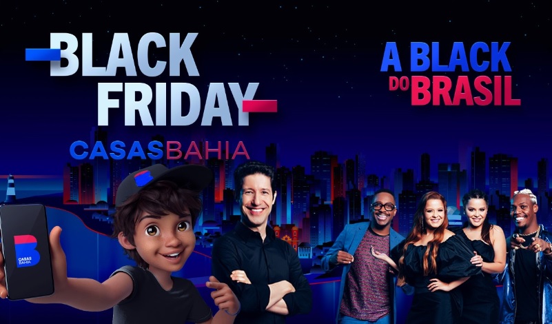 Casas Bahia aposta em diversificação de formatos e líderes de audiência na TV para semana da Black
