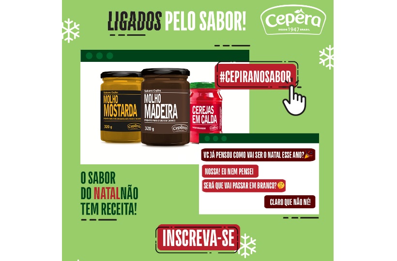 Cepêra lança campanha “Ligados pelo Sabor” com premiações em dobro no Natal