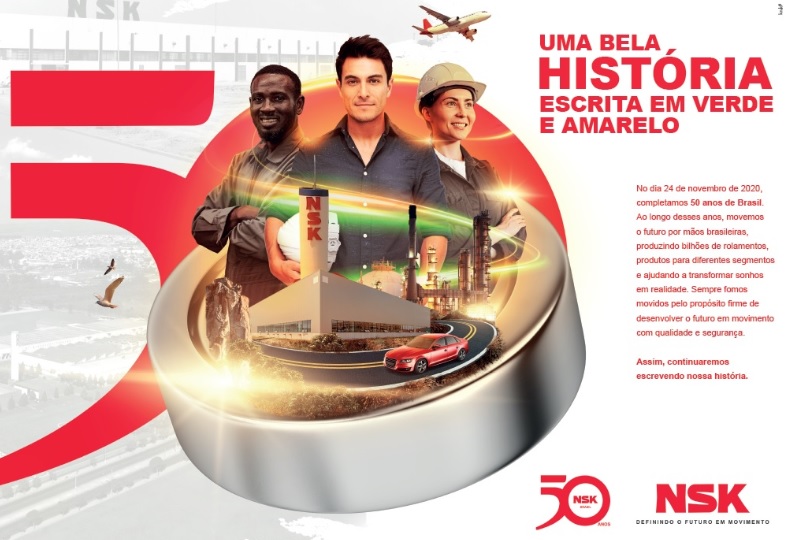 Campanha da NSK promove 50 anos da empresa no Brasil
