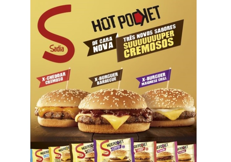 Sadia amplia linha Hot Pocket com três novos sabores