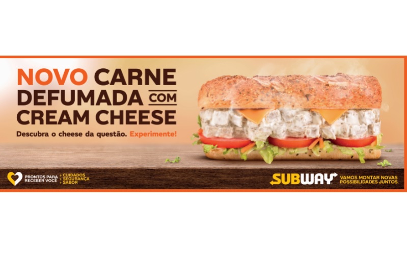 Subway lança novo lanche de Carne Defumada com Cream Cheese