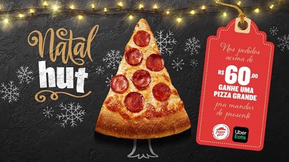 Greenz cria campanha para Pizza Hut estimulando o consumo de pizza durante o Natal