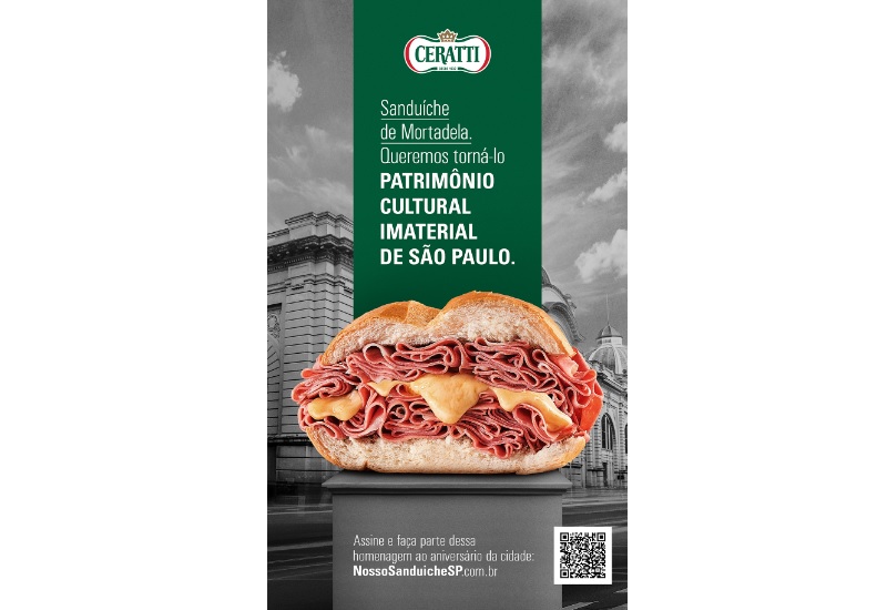 Ceratti pede o tombamento cultural do sanduíche de mortadela