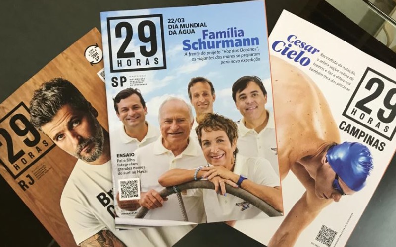 Bruno Gagliasso, Cesar Cielo e família Schurmann são destaques da Revista 29HORAS de março