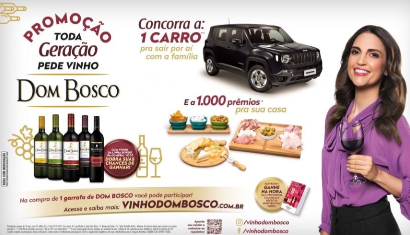 Vinho Dom Bosco lança campanha com Chris Flores