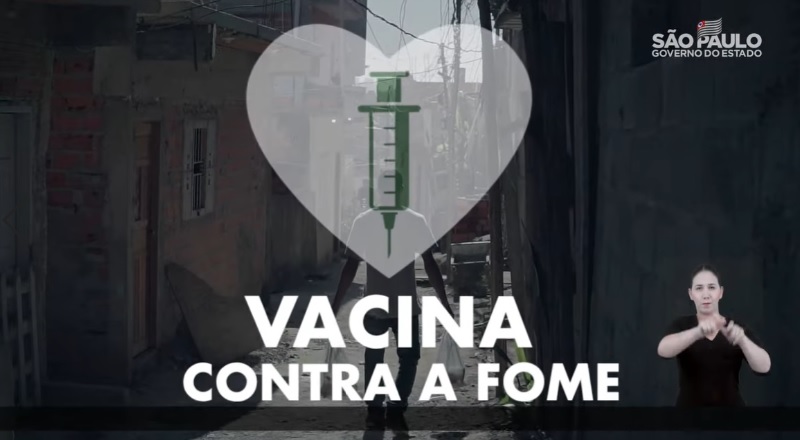 Governo de São Paulo lança campanha “Vacina Contra a Fome”