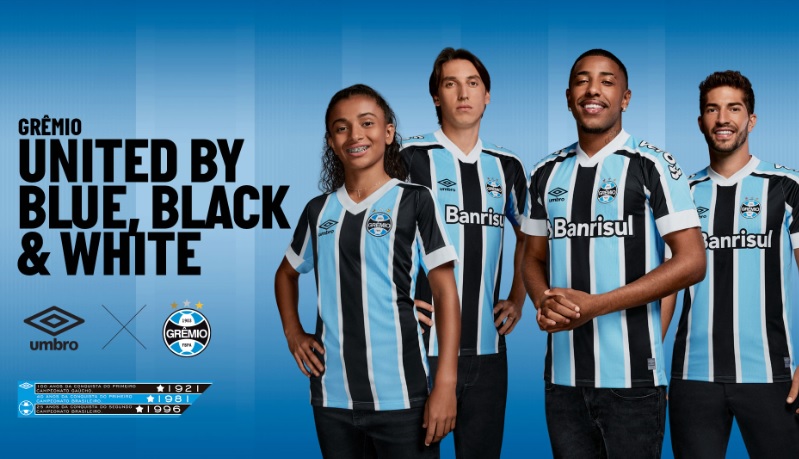 Umbro Brasil apresenta novas camisas do Grêmio