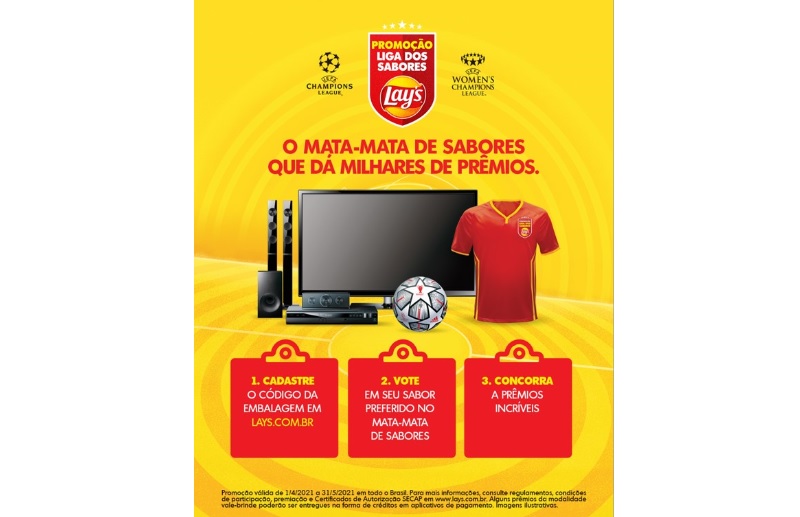 Na nova campanha de LAY’S para a UEFA Champions League, consumidores escolhem o próximo sabor e concorrem a milhares de prêmios