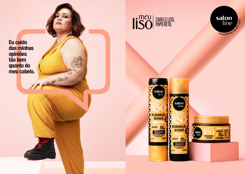 Salon Line lança campanha que enaltece a personalidade da mulher lisa