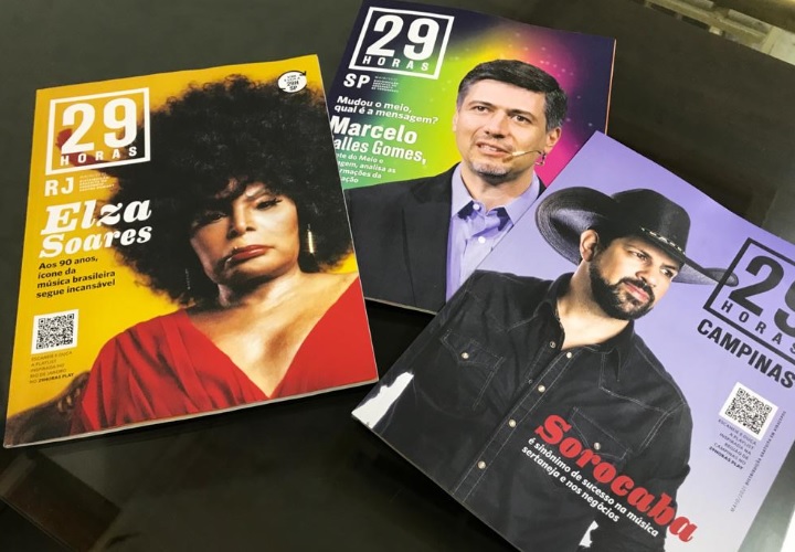 Marcelo Salles Gomes, Elza Soares e Sorocaba são destaques da Revista 29HORAS de maio