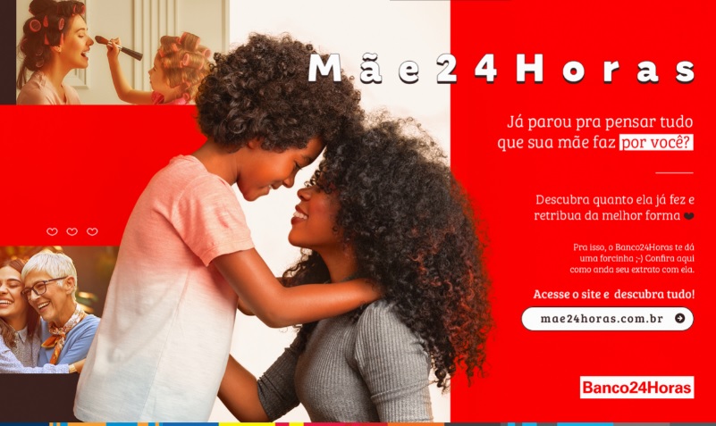 Em nova campanha, Banco24Horas gera extrato do amor das mães