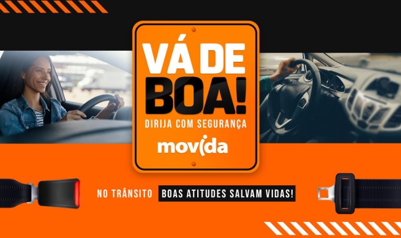 Movida lança campanha “Vá de Boa” em prol de um trânsito mais seguro
