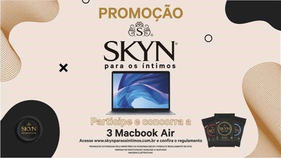 Camisinhas SKYN sorteia três Macbook Air em nova promoção