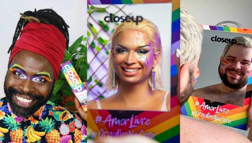 Closeup convida comunidade LGBTQIA+ a estampar as cores de seu #OrgulhoNaCara