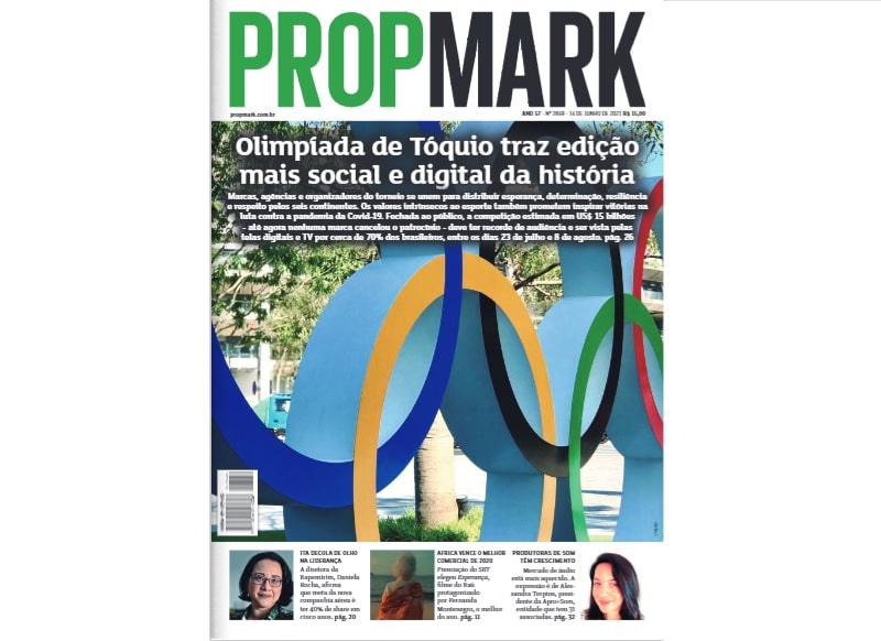 Jornal PropMark traz matéria especial sobre os Jogos Olímpicos de Tóquio