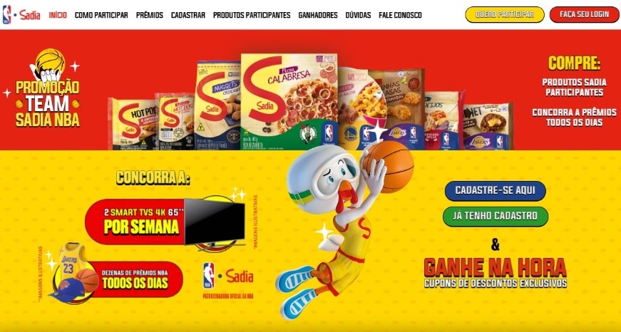 Sadia lança plataforma interativa para os Playoffs e Finais da NBA