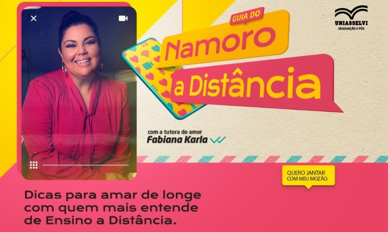 Fabiana Karla traz dicas de namoro a distância em Ação de Dia dos Namorados da UNIASSELVI