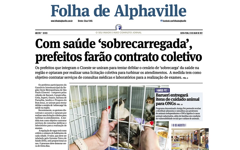 Folha de Alphaville traz as notícias da região