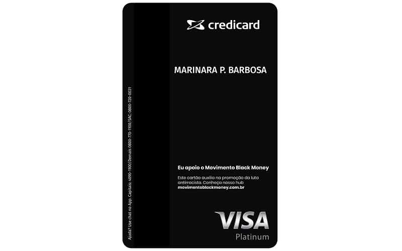 Credicard e Movimento Black Money lançam cartão em parceria