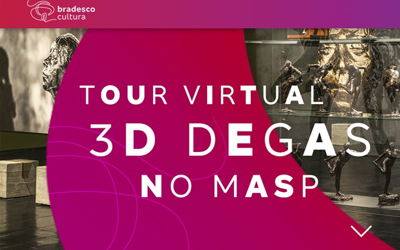 Bradesco promove tour virtual da exposição Degas em sua plataforma digital