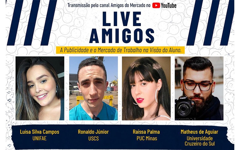 Live Amigos do Mercado acontecerá amanhã