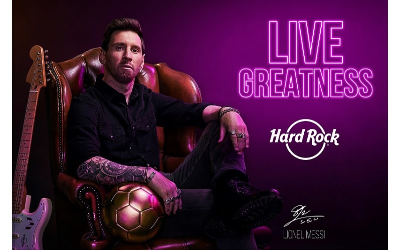 Lionel Messi estrela campanha de 50 anos do Hard Rock