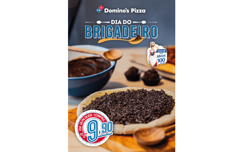 Domino’s Pizza e Nestlé anunciam parceria para o “Dia do Brigadeiro”