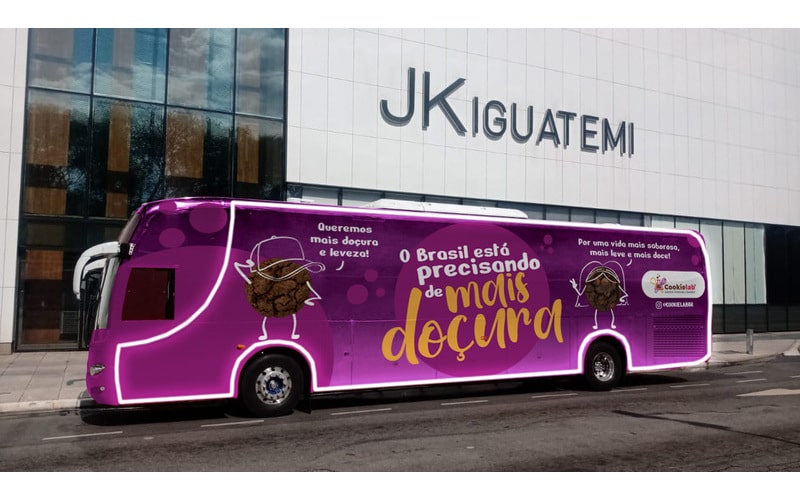Cookielab coloca “ônibus da doçura” pelas ruas de São Paulo