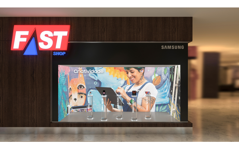 Cheil Brasil cria vitrine interativa inédita para Samsung