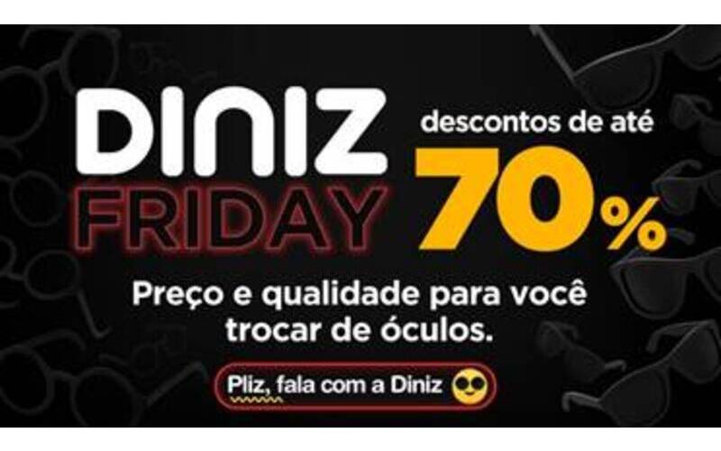 Em nova campanha, Óticas Diniz promovem sua “Black Friday”