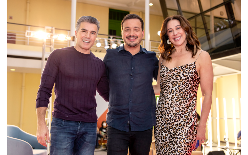 Rafael Cortez estreia na TV Cultura com Claudia Raia e Jarbas Homem