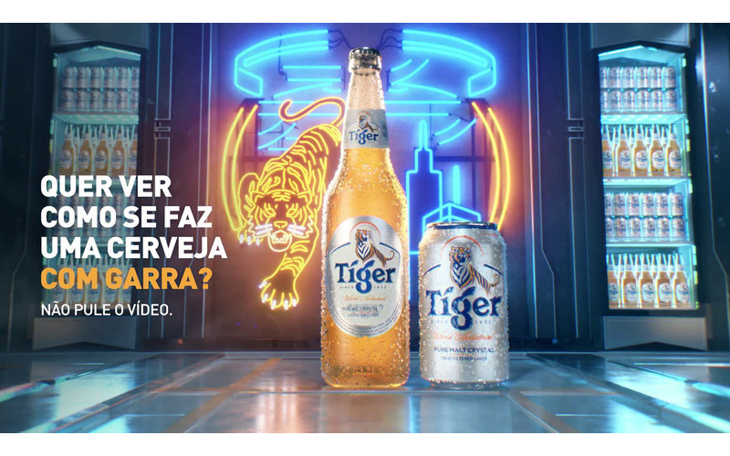 Tiger mostra como uma cervejacom garra é criada